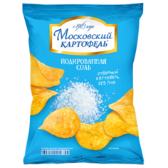 Чипсы Московский КАРТОФЕЛЬ картофельные Йодированная соль, 130 г