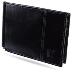 Зажим для купюр Dimanche Classic 899/1, натуральная кожа черный