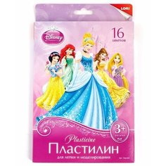 Пластилин LORI Принцессы 16 цветов (Плд-004)