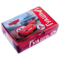 LORI Гуашь Тачки Disney 6 цветов х 20 мл (Гд-002)