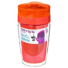 Термокружка Sistema Twist‘n’Sip Tea To Go (0,37 л) orange
