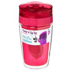 Термокружка Sistema Twist‘n’Sip Tea To Go (0,37 л) pink