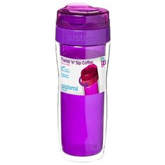 Термокружка Sistema Twist‘n’Sip Coffee To Go (0,49 л) violet