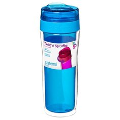 Термокружка Sistema Twist‘n’Sip Coffee To Go (0,49 л) blue