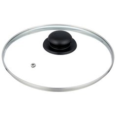 Крышка JARKO стеклянная с пароотводом JBL-24 (24 см) прозрачный/черный