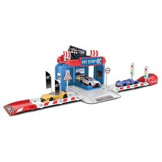 Majorette Игровой набор Vision Gran Turismo Pit Stop парковка, сервис 2050002