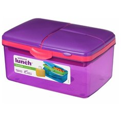 Sistema Ланчбокс 4-х секционный с бутылкой LUNCH 3970С6 фиолетовый