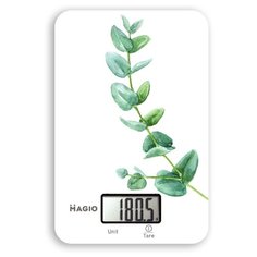 Кухонные весы Magio MG-795 белый/зеленый