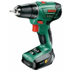 Аккумуляторная дрель-шуруповерт BOSCH PSR 1440 LI-2 1.5Ah x1 Case 34 Н·м черный/зеленый
