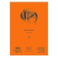 Альбом для эскизов Smiltainis Mixed Media pads Authentic 21 х 14.8 см (A5), 200 г/м², 40 л.