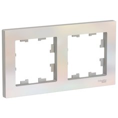 Рамка 2п Schneider Electric AtlasDesign ATN000402, жемчуг