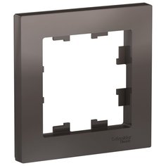 Рамка 1п Schneider Electric AtlasDesign ATN000601, коричневый