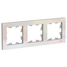 Рамка 3п Schneider Electric AtlasDesign ATN000403, жемчуг