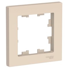 Рамка 1п Schneider Electric AtlasDesign ATN000201, бежевый