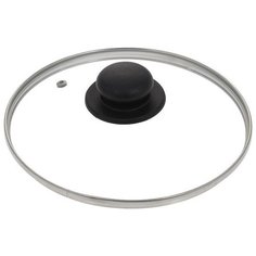Крышка JARKO стеклянная с пароотводом JBL-22 (22 см) прозрачный/черный
