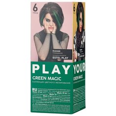 ESTEL Play Краска для волос Коллекция цветного мелирования, 6 green magic
