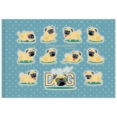 Альбом для рисования Unnika land Милые мопсы 29.7 х 21 см (A4), 120 г/м², 40 л.