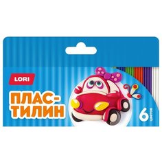 Пластилин LORI Детский, 6 цветов (Пл-018)
