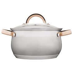 Кастрюля Verloni Тоскана VL-ST4I2S83 6,6 л, серебристый/золотистый