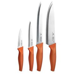 Набор Bergner Infinity chefs 4 ножа коричневый