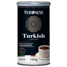 Кофе растворимый Veronese Turkish гранулированный с молотым кофе, 100 г