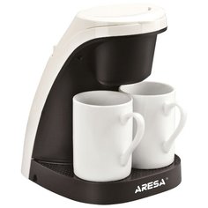 Кофеварка ARESA AR-1602 (CM-112) черный / белый