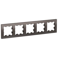 Рамка 5п Schneider Electric AtlasDesign ATN000605, коричневый