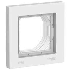 Рамка 1п Schneider Electric AtlasDesign ATN440101, белый