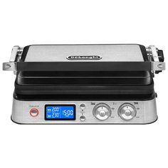 Гриль DeLonghi MultiGrill CGH 1012D серебристый/черный