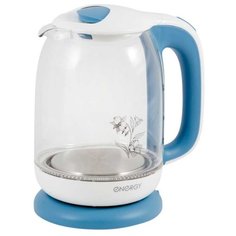 Чайник Energy E-281, белый/голубой