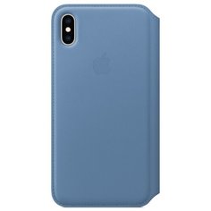Чехол Apple Folio кожаный для Apple iPhone XS Max cornflower