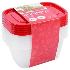 Oursson Набор контейнеров CP5583S/RD красный