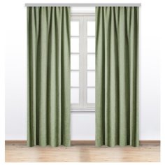 Портьеры МирТек Madras на ленте 280 см D9469 припыленный мятный