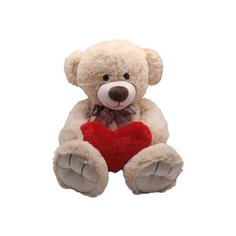 Мягкая игрушка Magic Bear Toys Медведь Казимир бежевый с сердцем 50 см