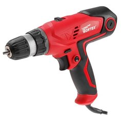 Сетевая дрель-шуруповерт Wortex DR 1023 400 Вт 30 Н·м красный/черный