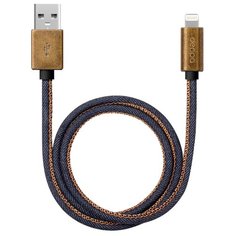 Кабель Deppa Jeans USB - Apple Lightning (72275) 1.2 м синий