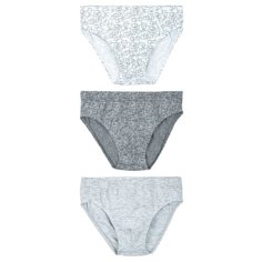 Трусы BAYKAR 3 шт., размер 98/104, белый/светло-серый/серый