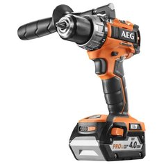 Аккумуляторная дрель-шуруповерт AEG BS 18C2BL LI-402C 65 Н·м оранжевый/черный