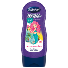 Bubchen Шампунь, ополаскиватель и гель для душа 3 в 1 Русалочка 230 мл