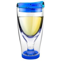 Asobu Бокал для вина Ice Vino 2go 0.48 л голубой
