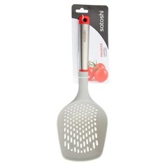 Шумовка Satoshi Kitchenware Premier 881191 глубокая серебристый / красный