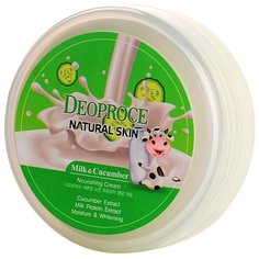 Крем для тела Deoproce Natural Skin Milk & Cucumber Nourishing Cream, банка, 100 г