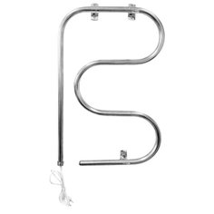 Электрический полотенцесушитель Domoterm Е-образный DMT 104-25 44x70 EK L хром