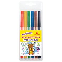 Юнландия Набор фломастеров "Зоопарк", 6 шт. (151424)