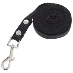 Поводок для собак КАСКАД Classic черный 3 м 20 мм