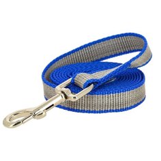 Поводок для собак КАСКАД Капрон усиленный синий 3 м 15 мм