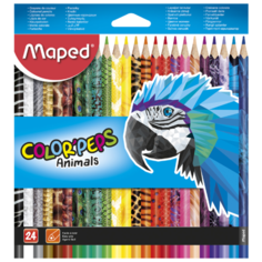 Maped Цветные карандаши Color Peps Animals 24 цвета (832224)