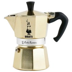 Кофеварка Bialetti Moka Express Color (3 чашки) золотистый