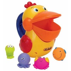 Игрушка для ванной Ks Kids Голодный пеликан (KA422) желтый/оранжевый