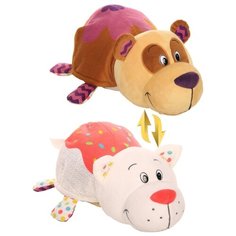 Мягкая игрушка 1 TOY Вывернушка Ням-Ням Панда-Кошечка с ароматом 40 см
